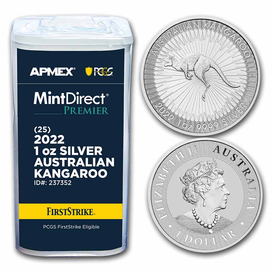 Buy 2022 Australia 1 oz Silver Kangaroo (MD? Premier +PCGS FS Tube)