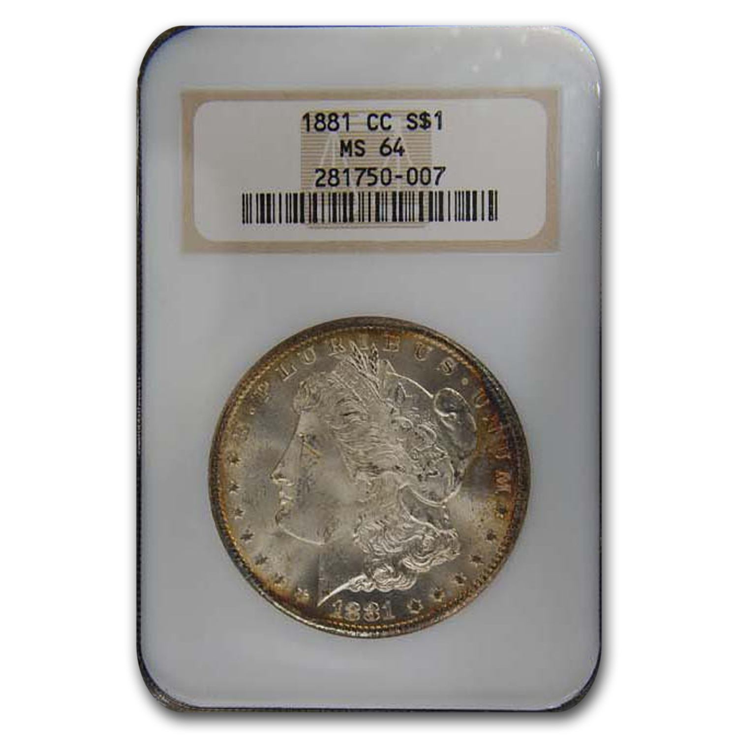 Buy 1881-CC Morgan Dollar MS-64 NGC (Toned) - Click Image to Close