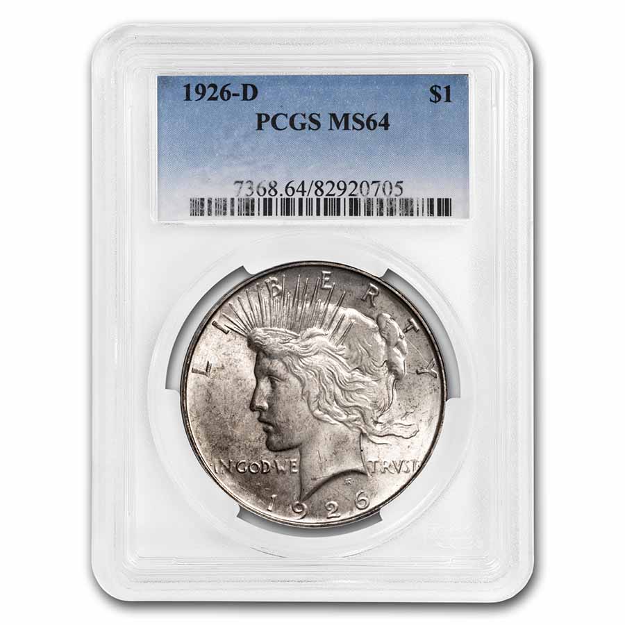 Buy 1926-D Peace Dollar MS-64 PCGS - Click Image to Close