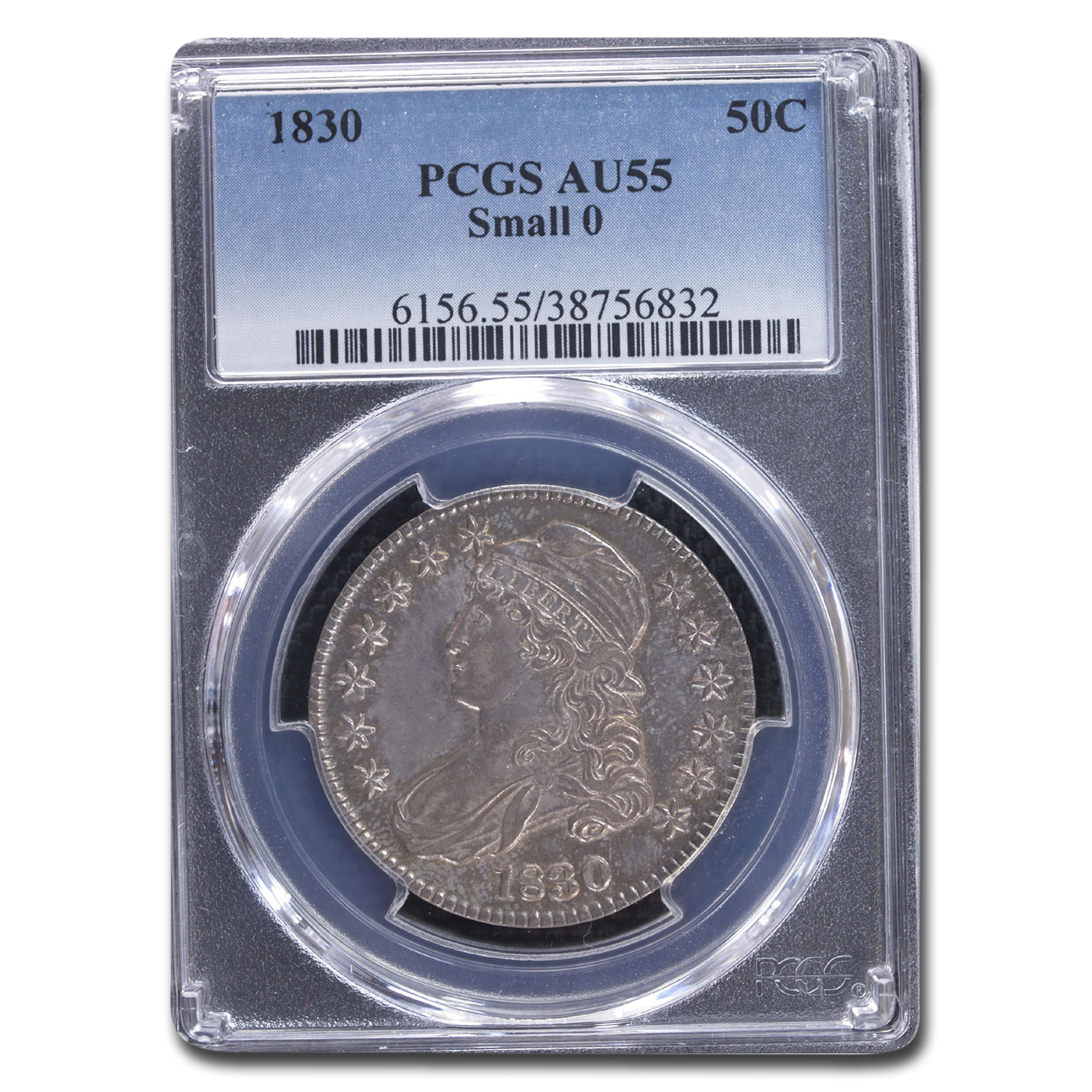 Buy 1830 Bust Half Dollar AU-55 PCGS (Small 0) - Click Image to Close