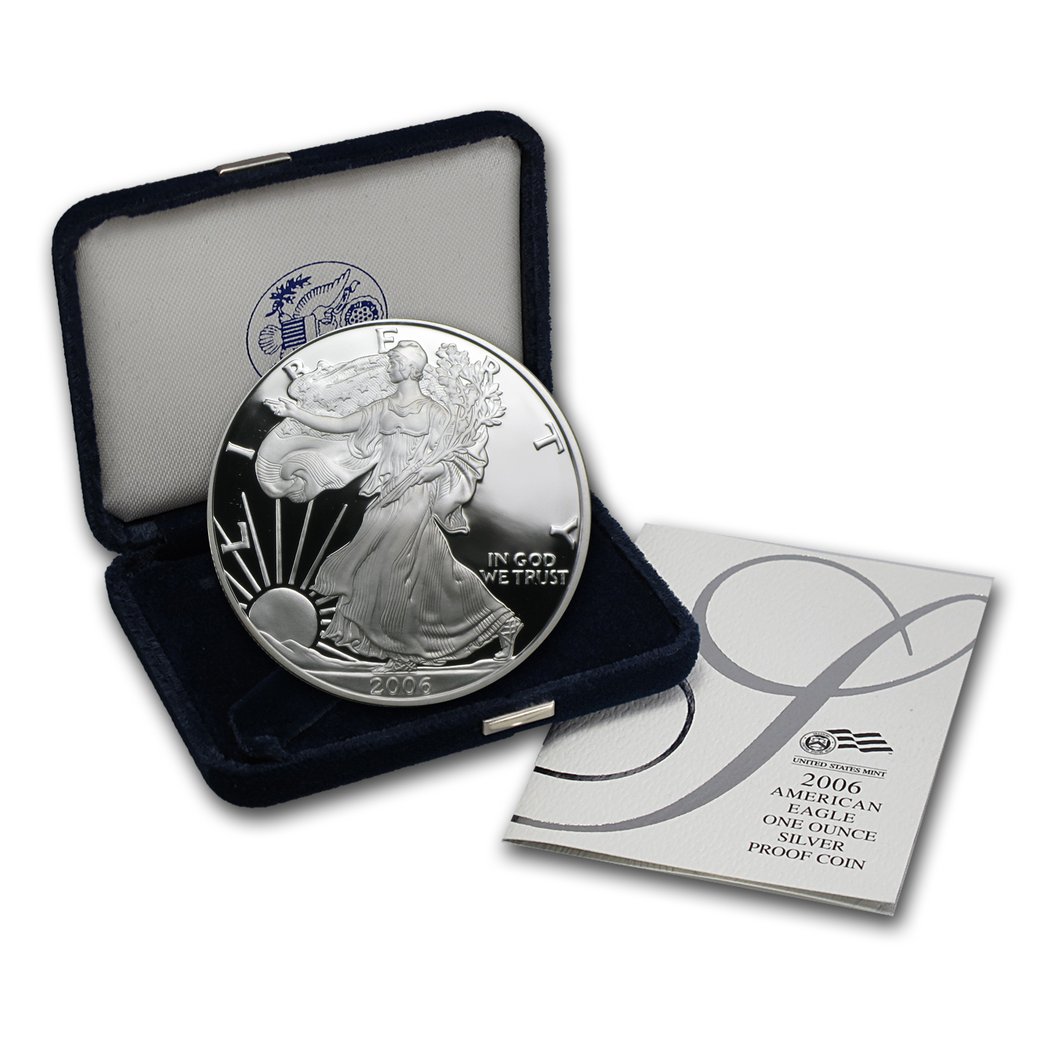 Buy 2006-W 1 oz Proof American Silver Eagle (w/Box & COA) - Click Image to Close