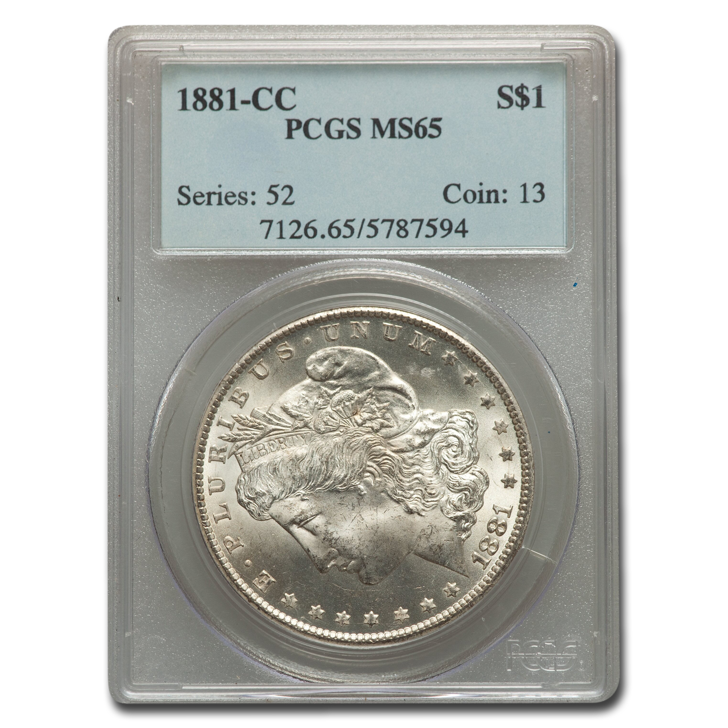 Buy 1881-CC Morgan Dollar MS-65 PCGS - Click Image to Close