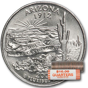 Buy 2008-D Arizona Statehood Quarter 40-Coin Roll BU - Click Image to Close