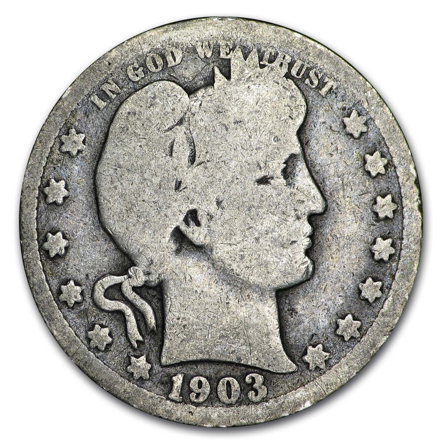 Buy 1903 Barber Quarter Good/VG - Click Image to Close