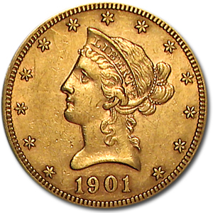 Buy 1901-S $10 Liberty Gold Eagle AU - Click Image to Close