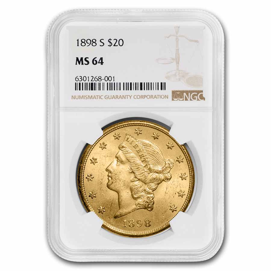 Buy 1898-S $20 Liberty Gold Double Eagle MS-64 NGC - Click Image to Close