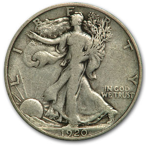Buy 1920 Walking Liberty Half Dollar Fine