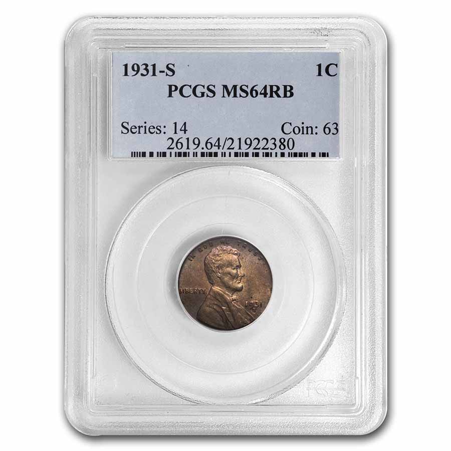 Buy 1931-S Lincoln Cent MS-64 PCGS (Red/Brown) - Click Image to Close