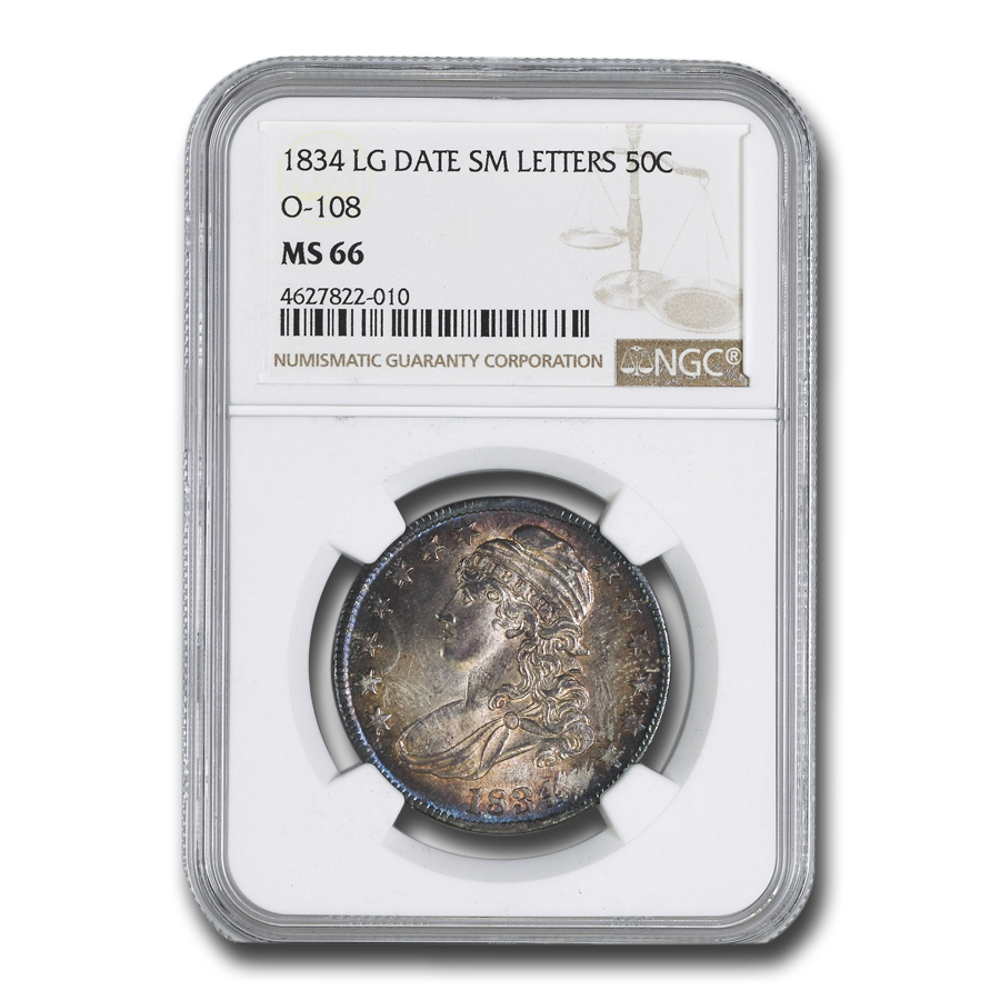 Buy 1834 Bust Half Dollar MS-66 NGC (Lg Date, Lg Letters)