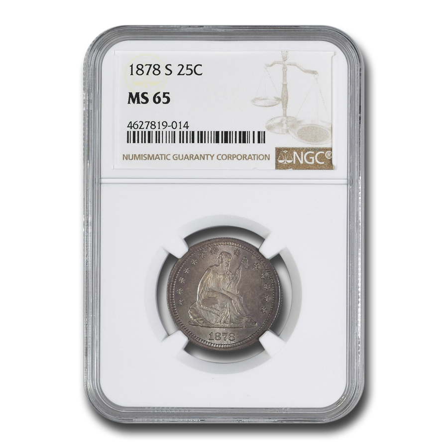 Buy 1878-S Liberty Seated Quarter MS-65 NGC - Click Image to Close