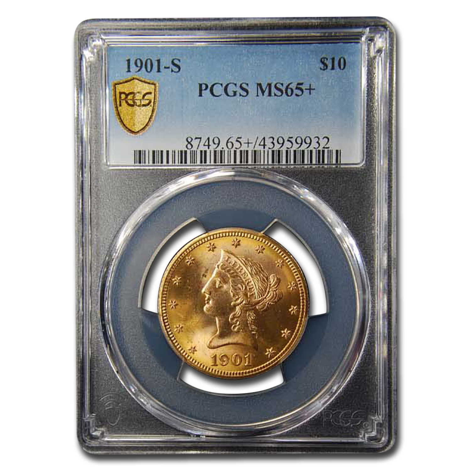 Buy 1901-S $10 Liberty Gold Eagle MS-65+ PCGS
