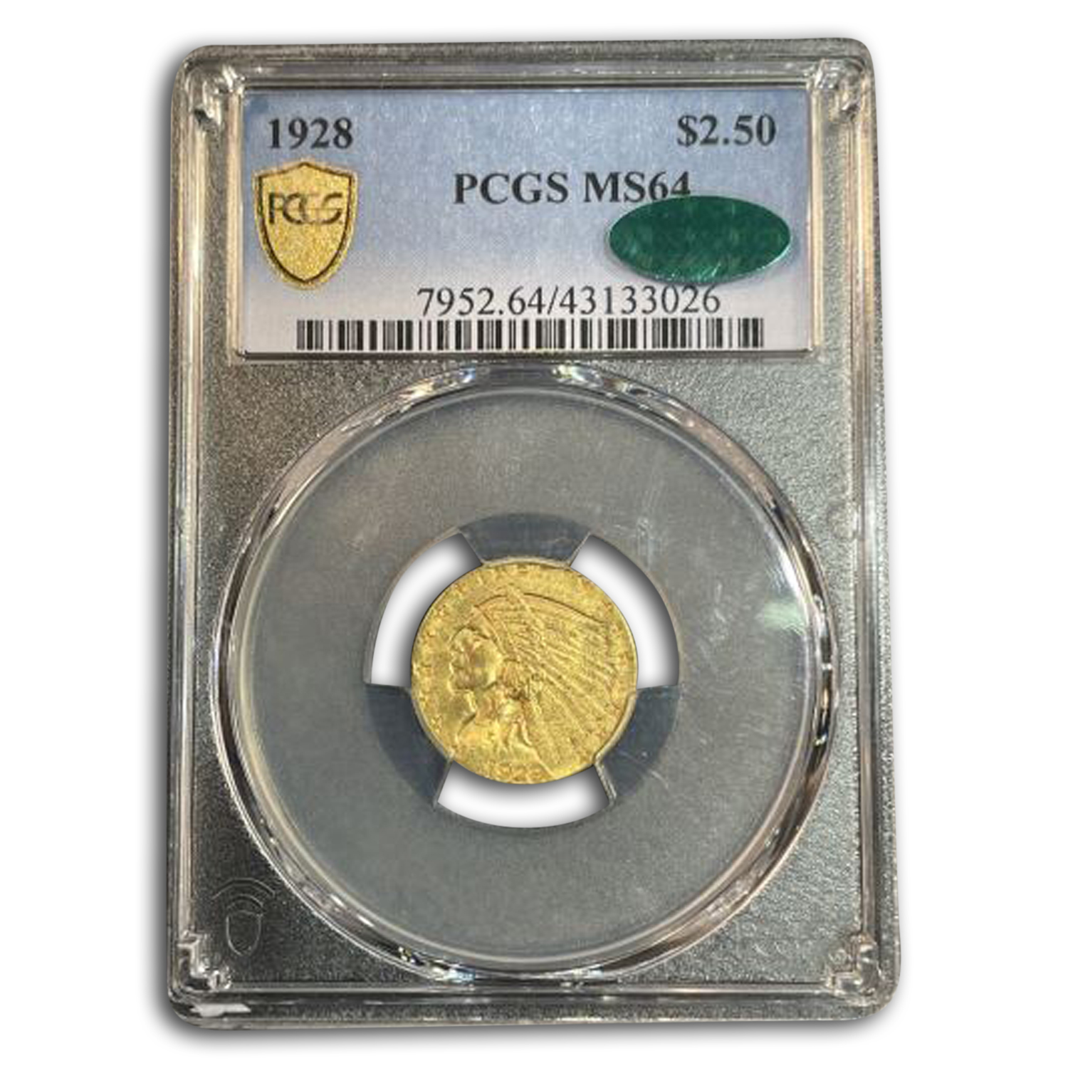 Buy 1928 $2.50 Indian Gold Quarter Eagle MS-64 PCGS CAC - Click Image to Close