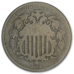 Buy 1868 Shield Nickel Good