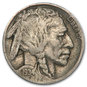 Buy 1934 Buffalo Nickel VF