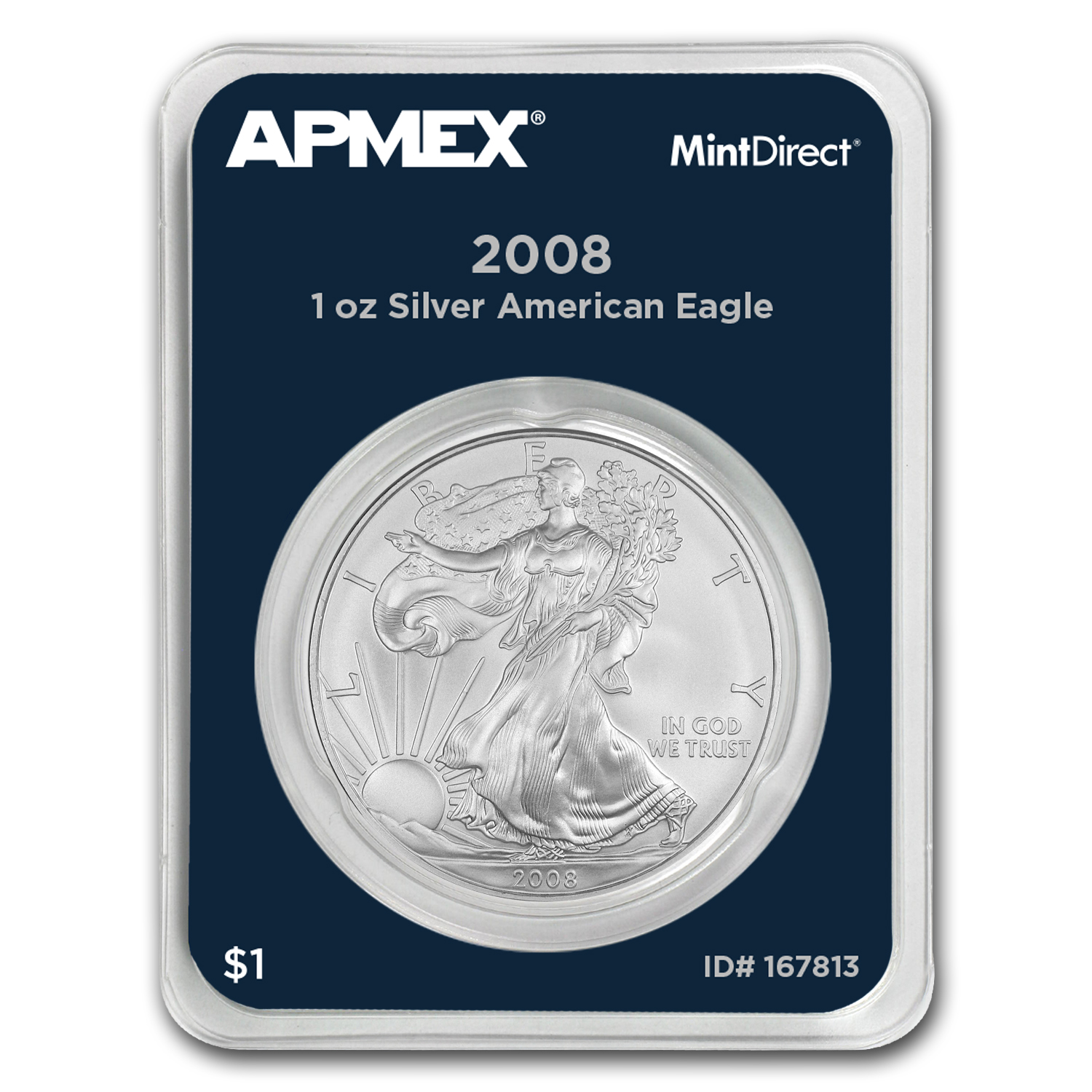 Buy 2008 1 oz American Silver Eagle (MintDirect? Single) - Click Image to Close