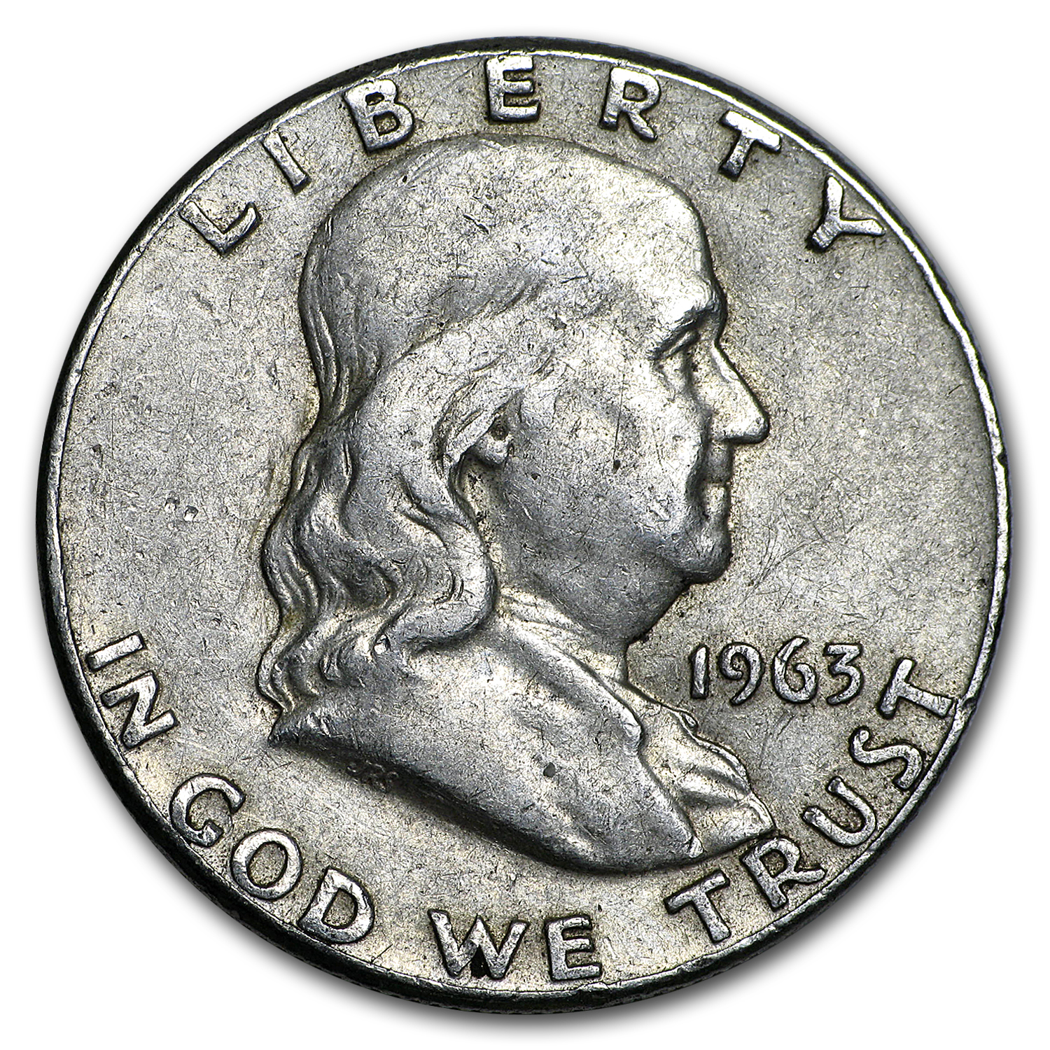 Buy 1963 Franklin Half Dollar Fine/AU - Click Image to Close