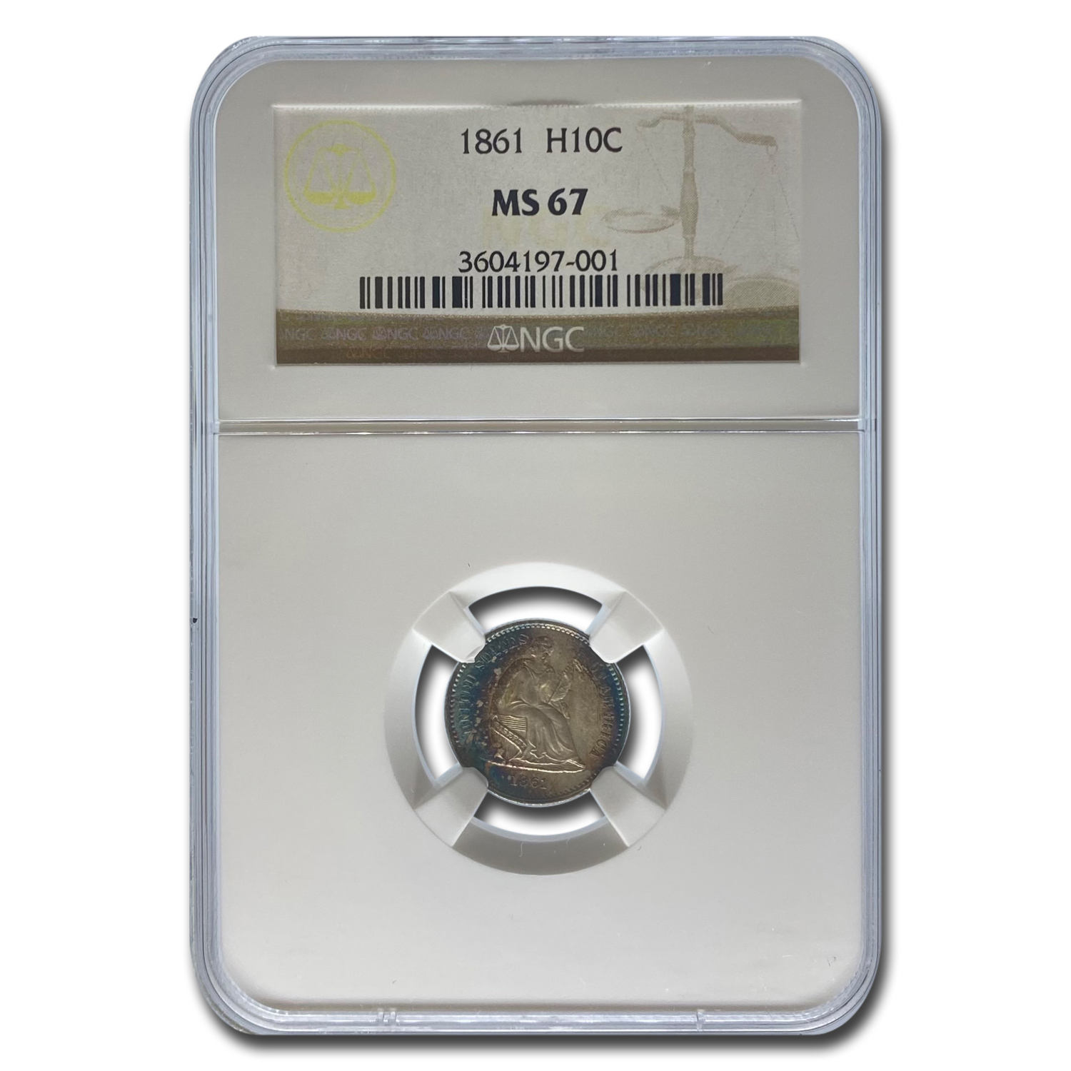 Buy 1861 Liberty Seated Half Dime MS-67 NGC - Click Image to Close