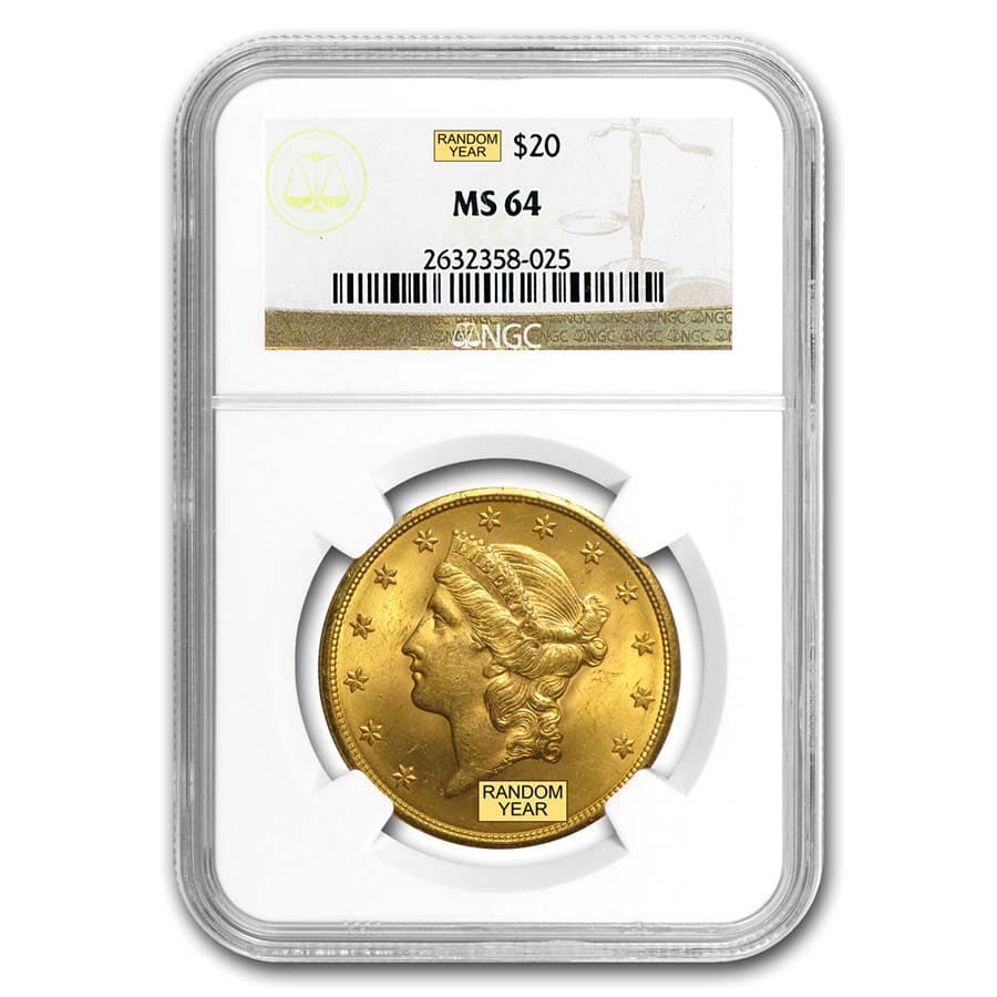 Buy $20 Liberty Gold Double Eagle MS-64 NGC (Random) - Click Image to Close