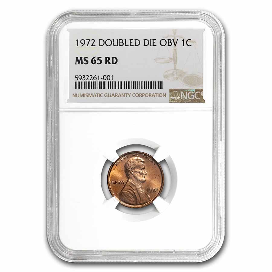 Buy 1972 Doubled Die Obverse Lincoln Cent MS-65 NGC (Red) - Click Image to Close