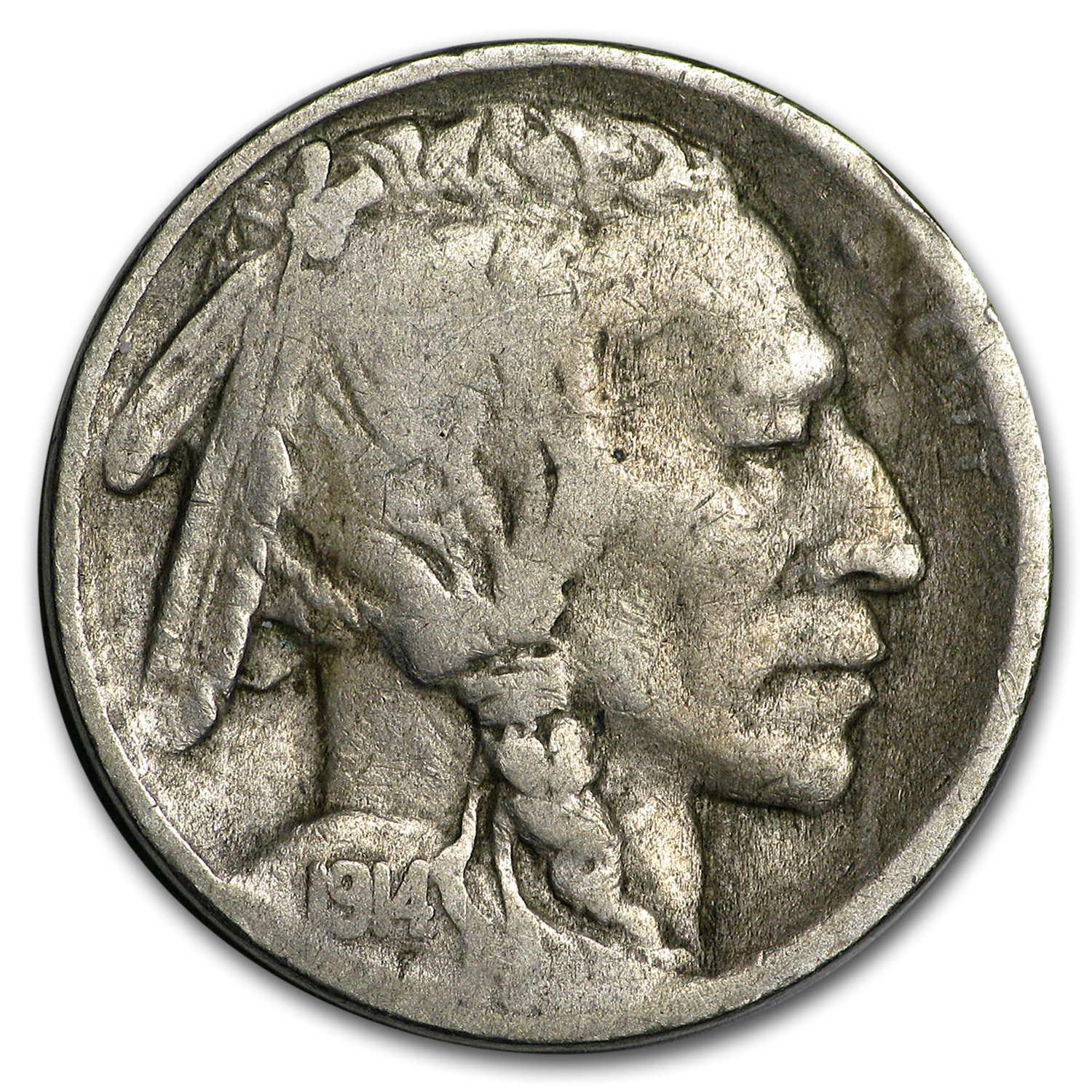 Buy 1914-D Buffalo Nickel VG - Click Image to Close