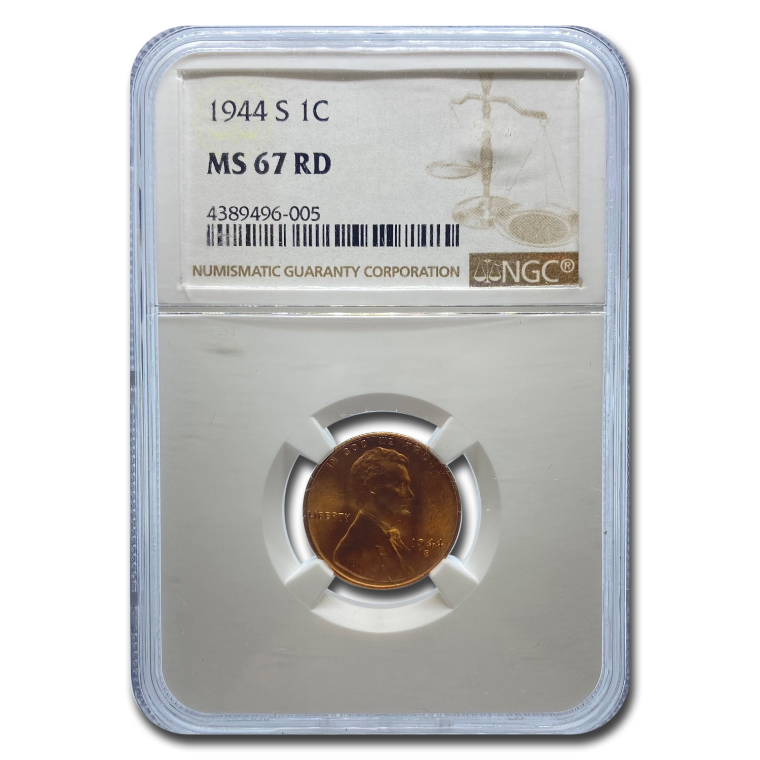 Buy 1944-S Lincoln Cent MS-67 NGC (Red) - Click Image to Close