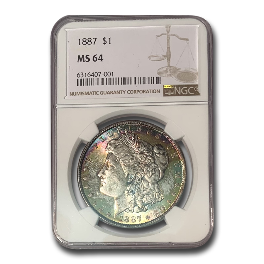 Buy 1887 Morgan Dollar MS-64 NGC (Beautifully Toned) - Click Image to Close