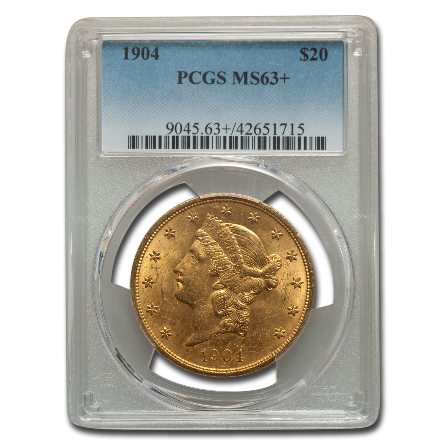 Buy 1904 $20 Liberty Gold Double Eagle MS-63+ PCGS (Plus) - Click Image to Close