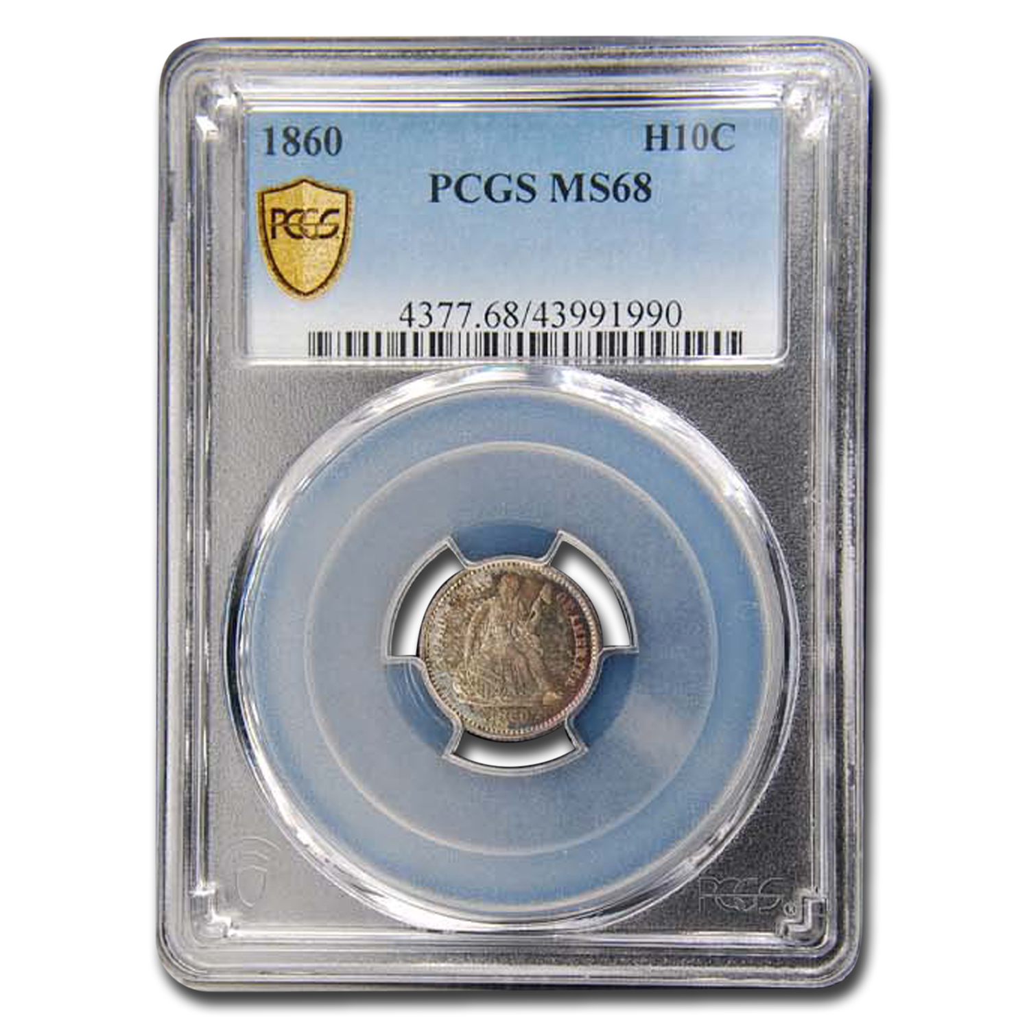 Buy 1860 Liberty Seated Half Dime MS-68 PCGS - Click Image to Close