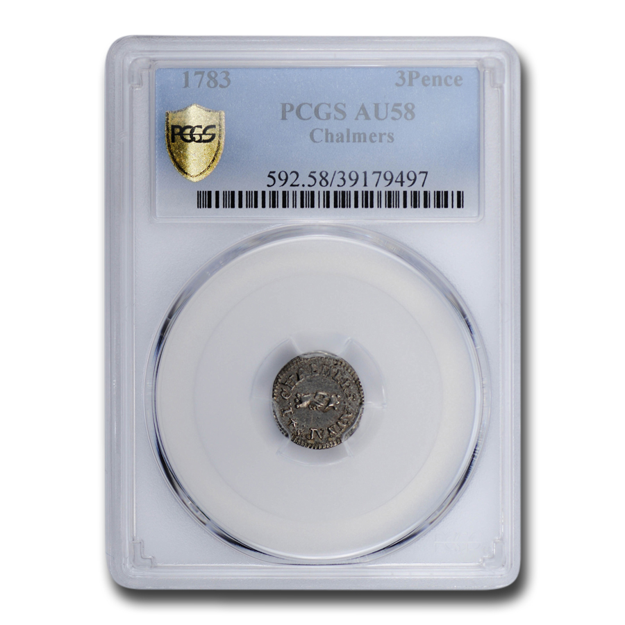 Buy 1783 Chalmers Threepence AU-58 PCGS - Click Image to Close