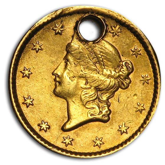 Buy $1 Liberty Head Gold Dollar Type 1 (Damaged) - Click Image to Close