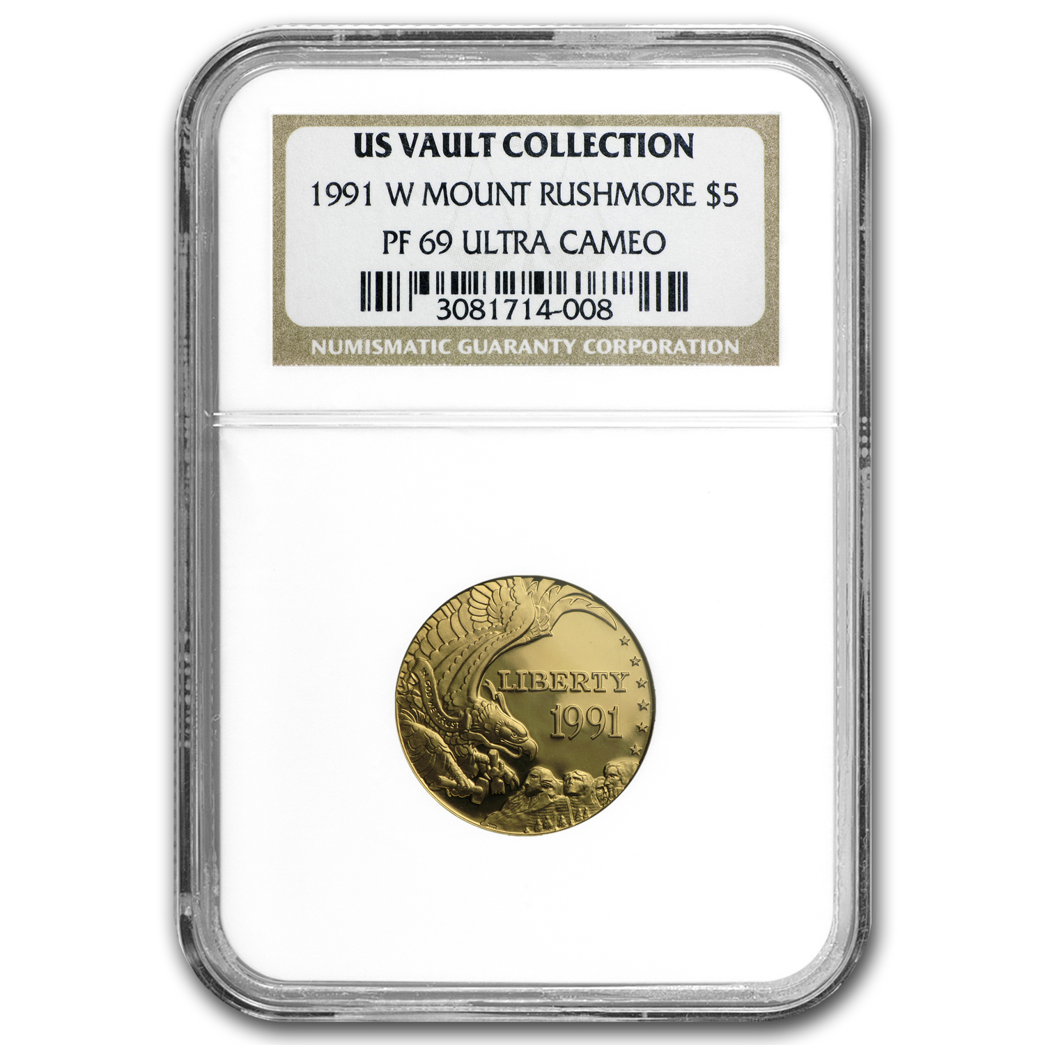 Buy 1991-W Gold $5 Commem Mount Rushmore PF-69 NGC - Click Image to Close