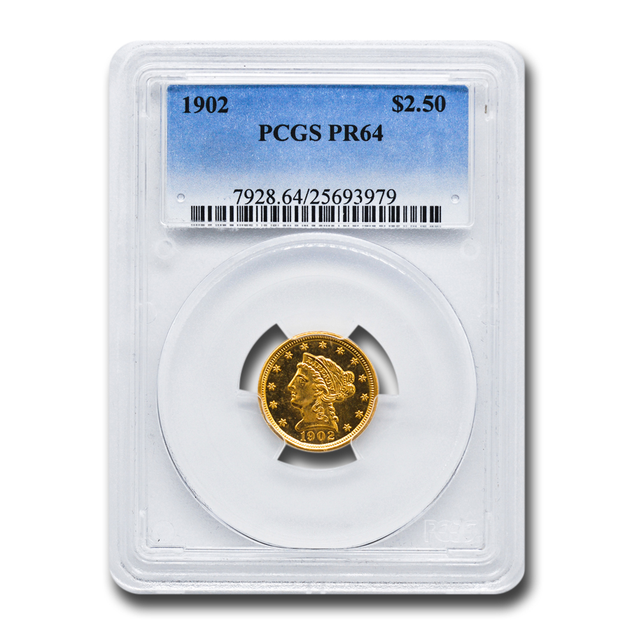 Buy 1902 $2.50 Liberty Gold Quarter Eagle PR-64 PCGS