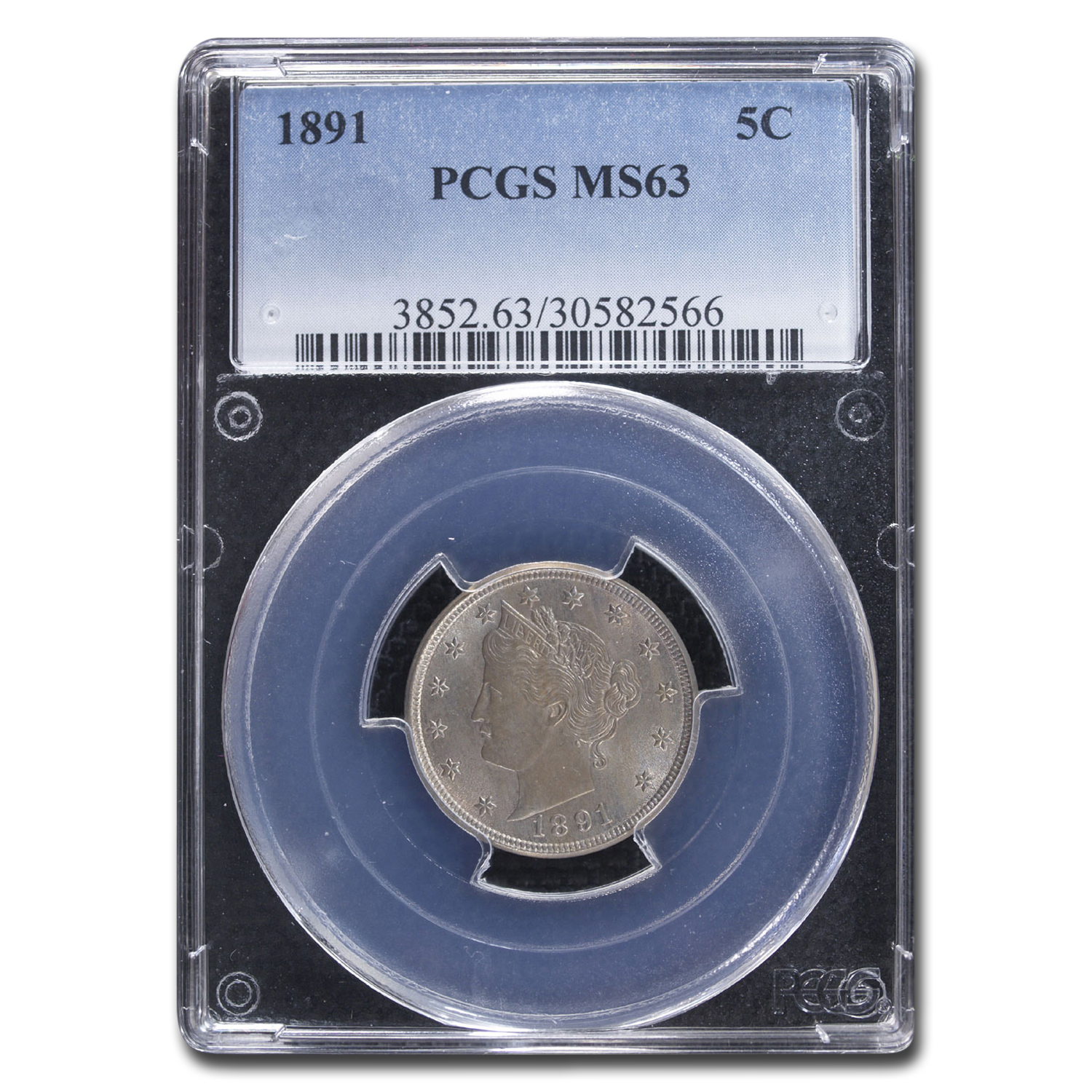 Buy 1891 Liberty Head V Nickel MS-63 PCGS - Click Image to Close