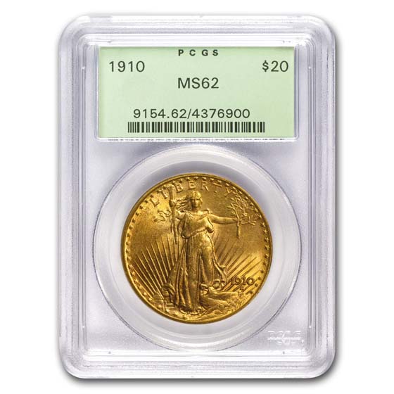 Buy 1910 $20 Saint-Gaudens Gold Double Eagle MS-62 PCGS - Click Image to Close