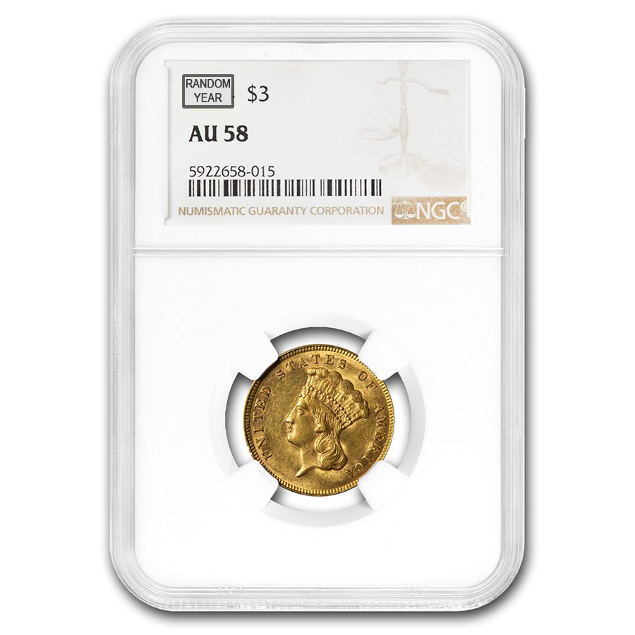 Buy $3 Gold Princess AU-58 NGC/PCGS - Click Image to Close