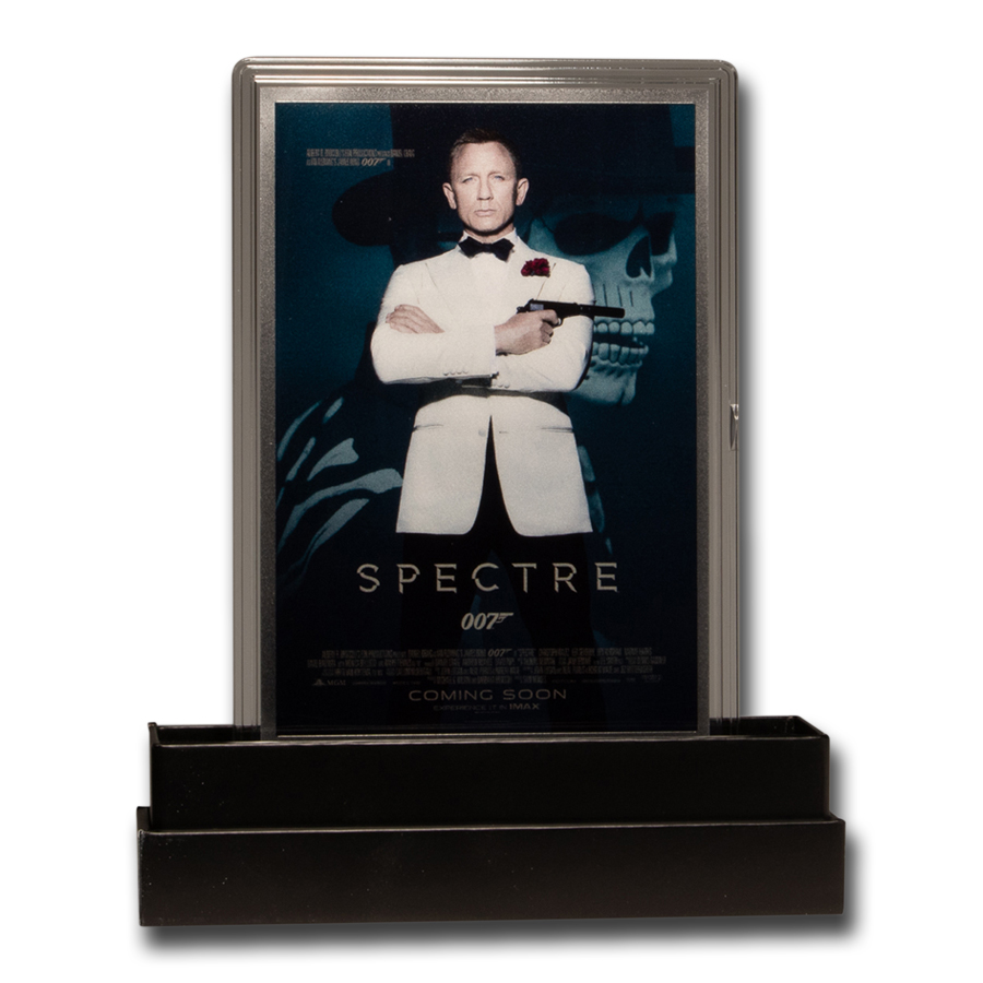 Buy 2020 5g Silver James Bond 007 Movie Poster Foil Spectre - Click Image to Close