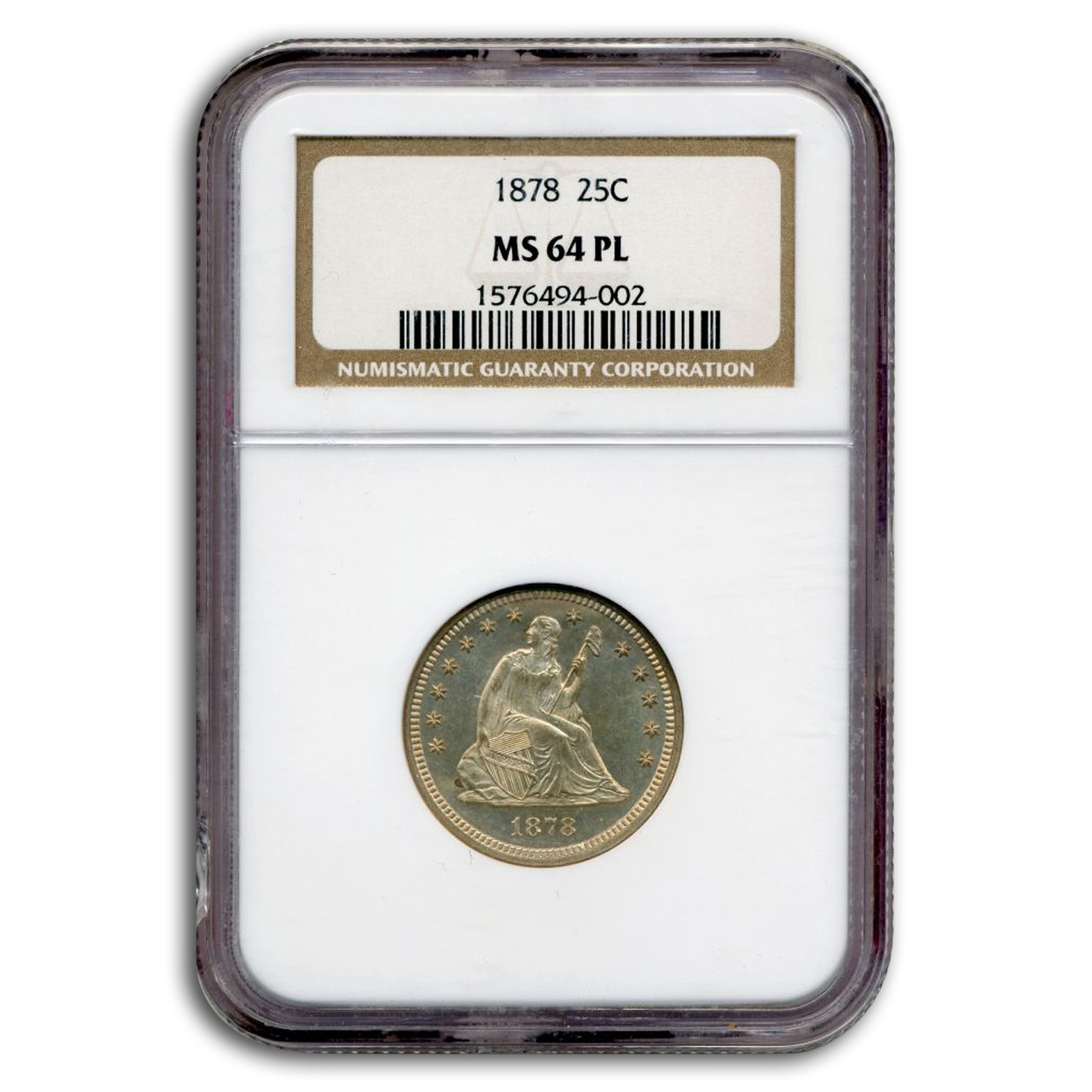 Buy 1878 Liberty Seated Quarter MS-64 NGC (PL) - Click Image to Close