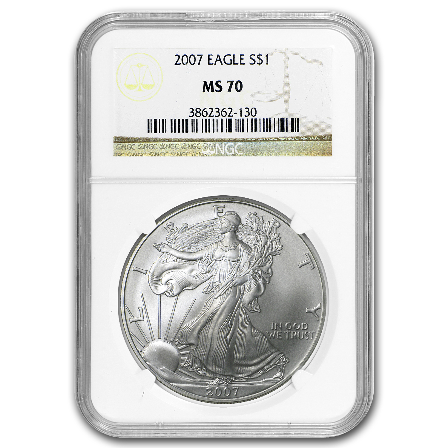 Buy 2007 American Silver Eagle MS-70 NGC - Click Image to Close