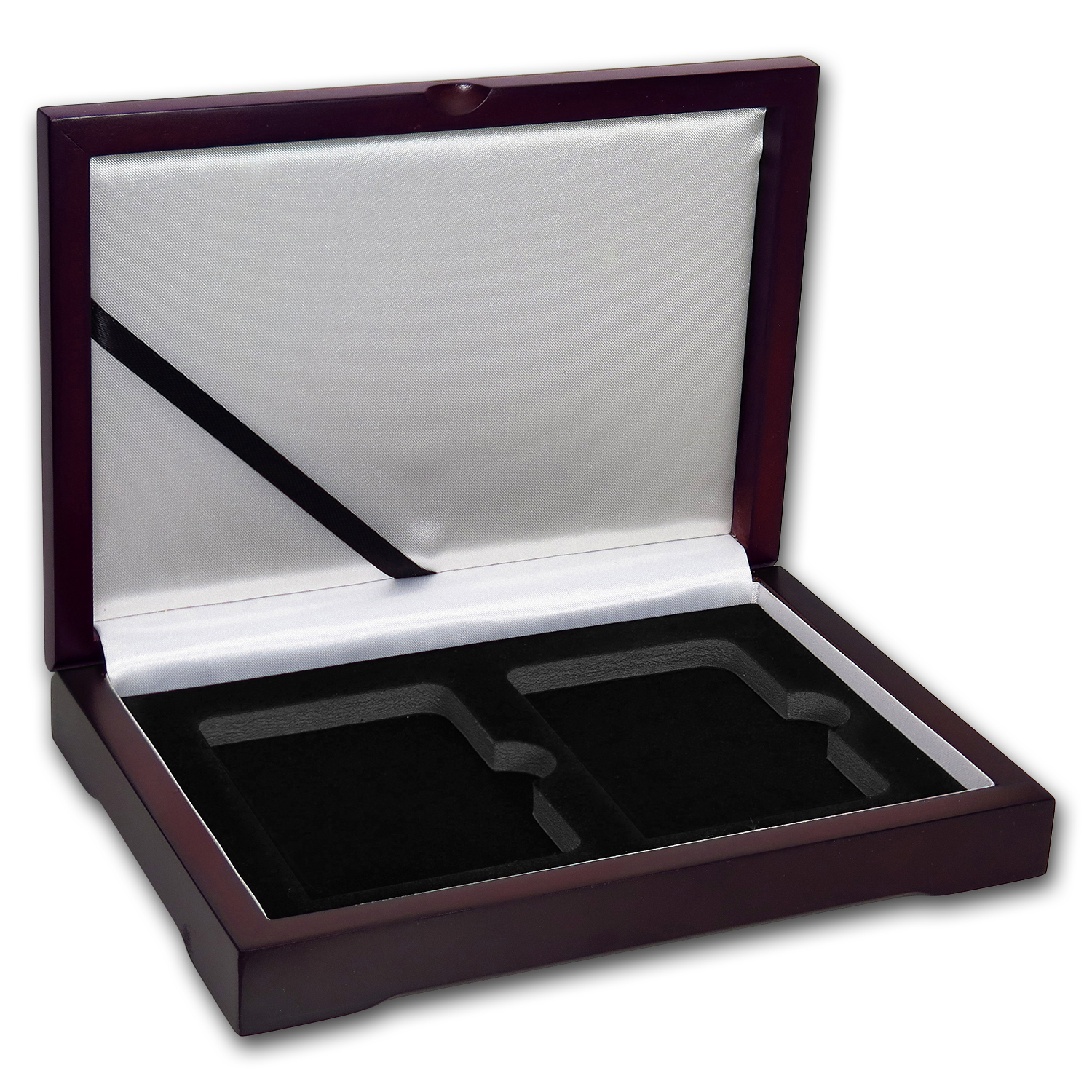 Buy Wooden Slab Storage Box - Two Slab (Dark Mahogany)