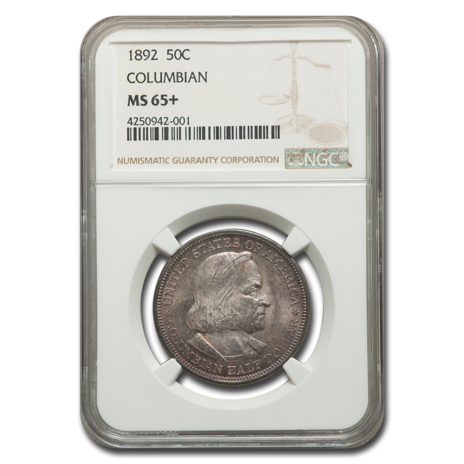 Buy 1892 Columbian Expo Half Dollar Commem MS-65+ NGC - Click Image to Close