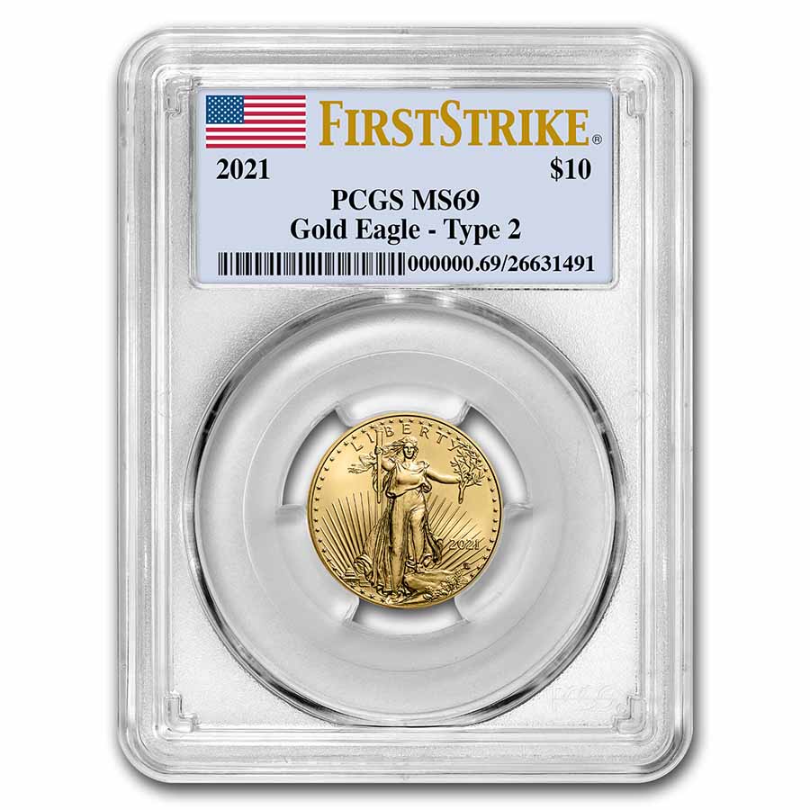 Buy 2021 1/4 oz American Gold Eagle MS-69 PCGS (FirstStrike?, Type 2) - Click Image to Close