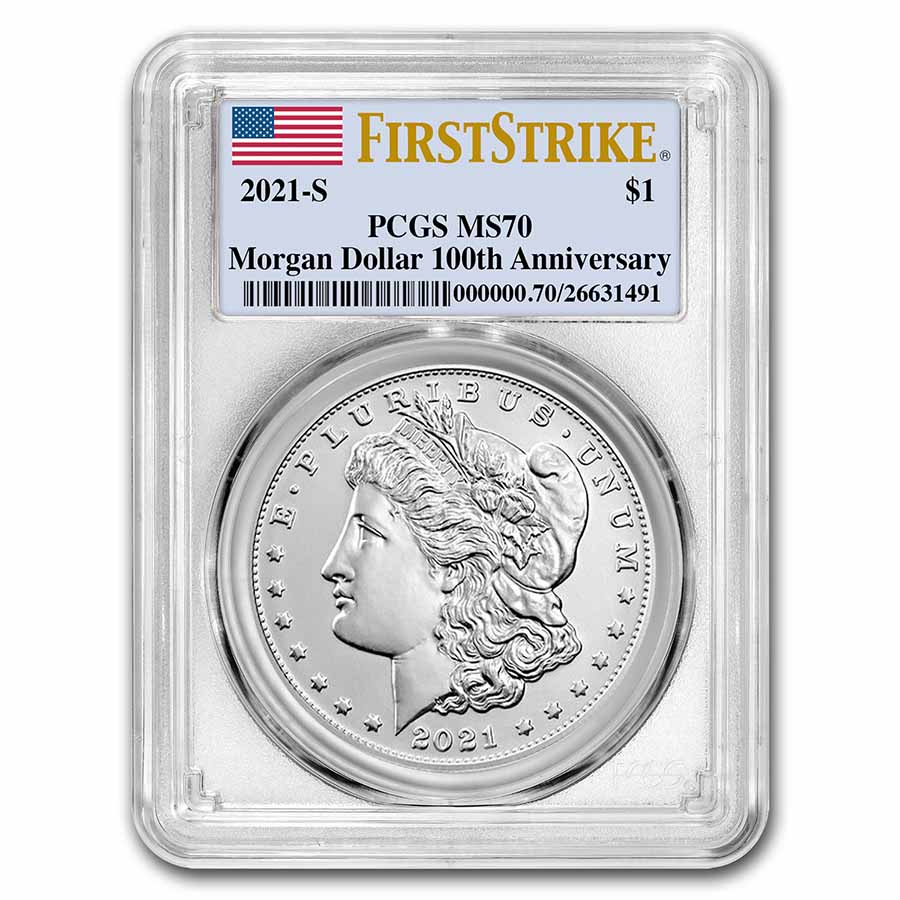 Buy 2021-S Silver Morgan Dollar MS-70 PCGS (FirstStrike?) - Click Image to Close