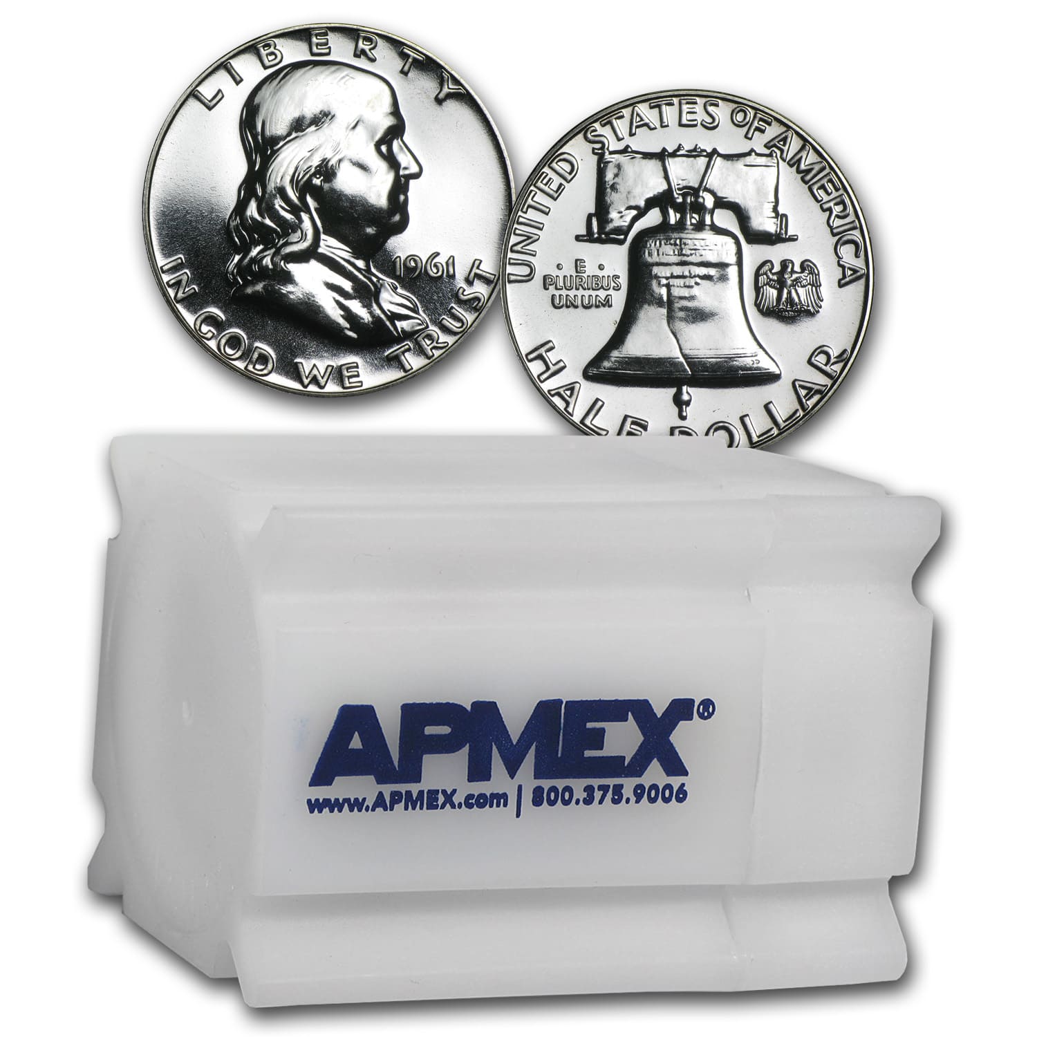 Buy 90% Silver Franklin Halves $10 20-Coin Roll Proof - Click Image to Close