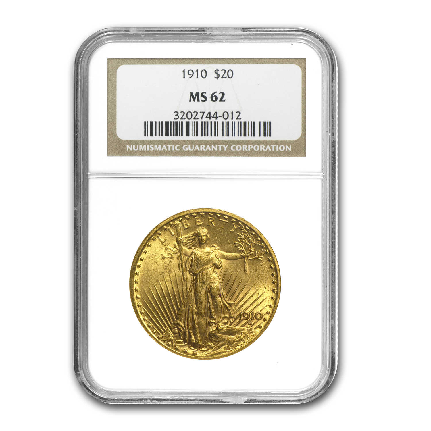 Buy 1910 $20 Saint-Gaudens Gold Double Eagle MS-62 NGC - Click Image to Close