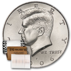 Buy 2006-P Kennedy Half Dollar 20-Coin Roll BU