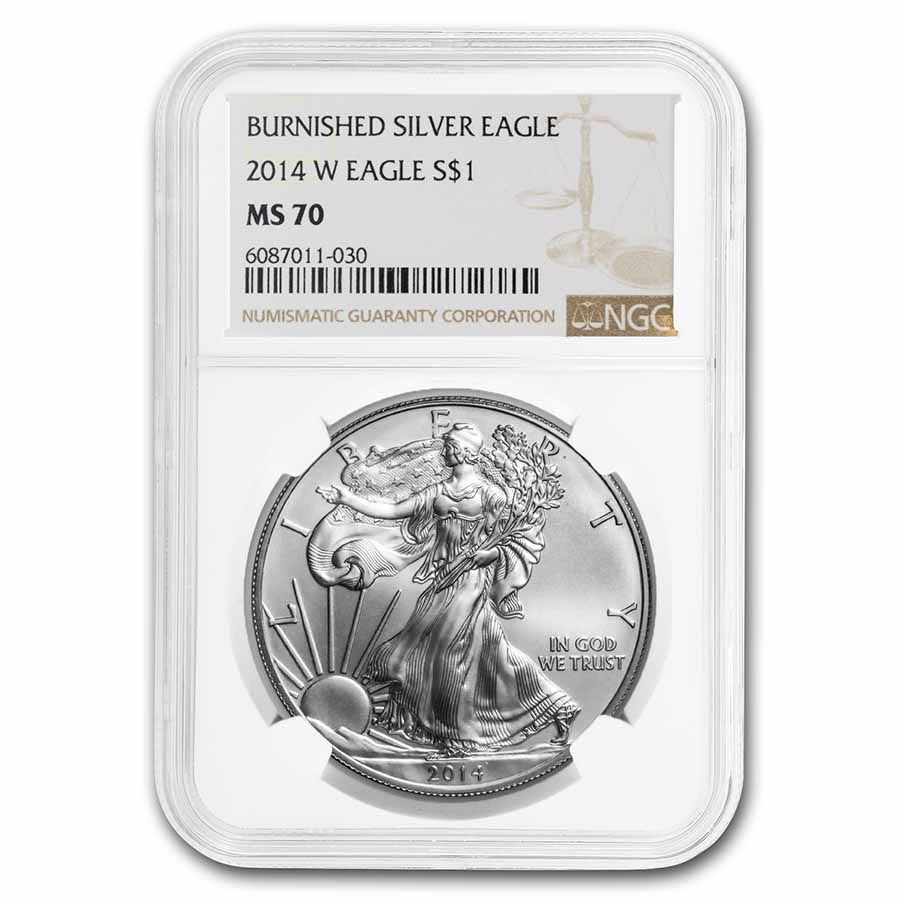 Buy 2014-W Burnished Silver Eagle MS-70 NGC - Click Image to Close