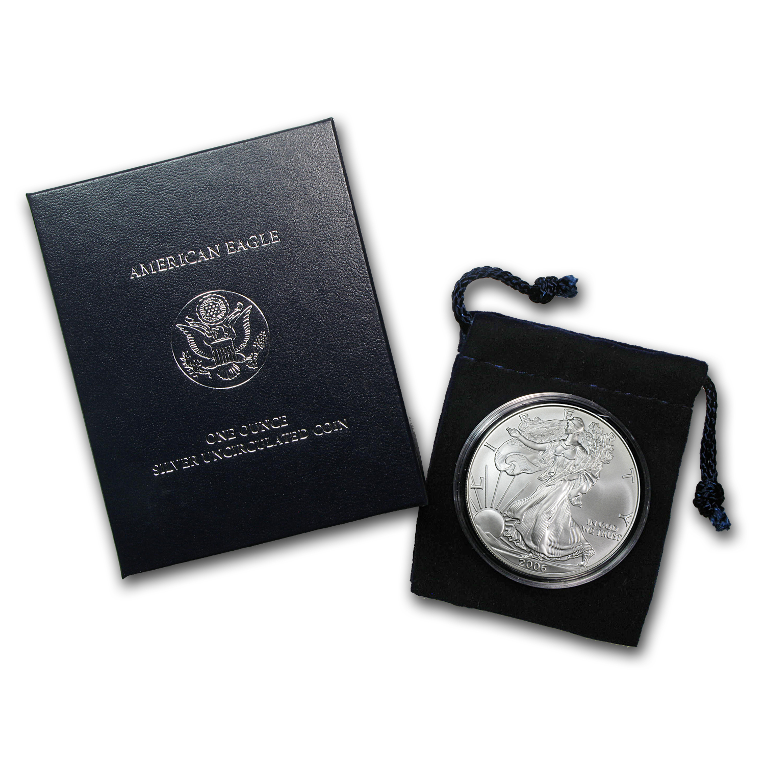 Buy 2006-W Burnished American Silver Eagle (w/Box & COA) - Click Image to Close