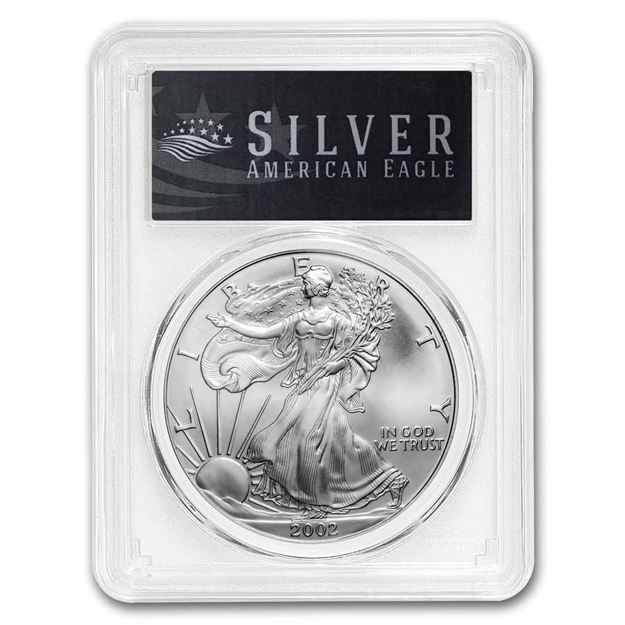 Buy 2002 American Silver Eagle MS-69 PCGS (Black Label) - Click Image to Close