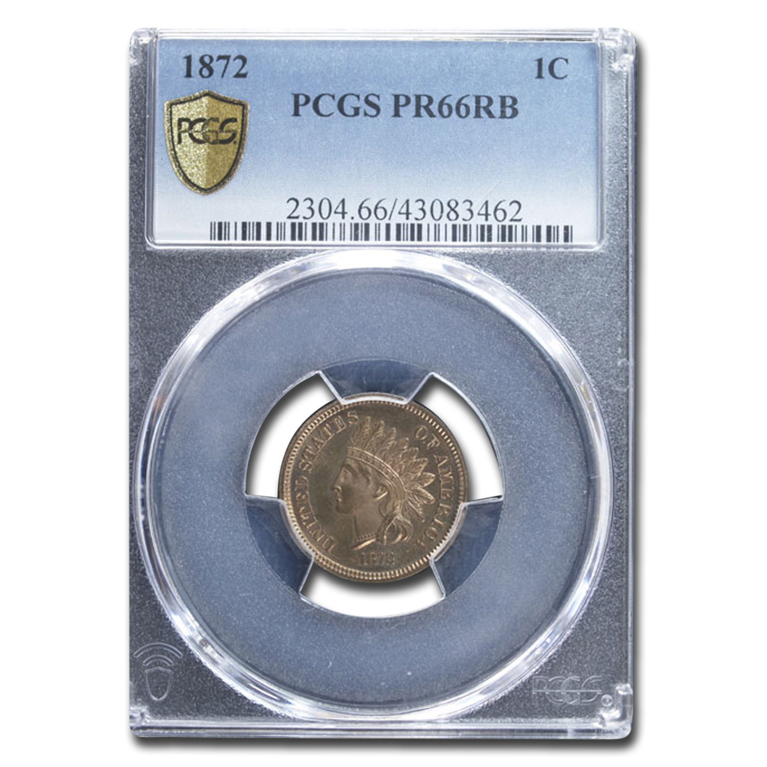 Buy 1872 Indian Head Cent PR-66 PCGS (Red/Brown)