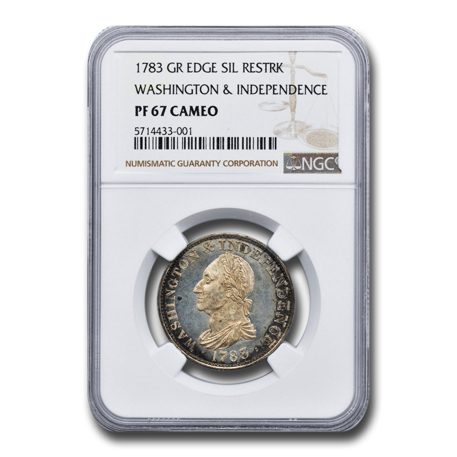 Buy 1783 Washington & Independence Silver Restrike PF-67 Cameo NGC - Click Image to Close